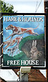 Hare & Hounds Public House sign