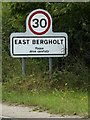 TM0635 : East Bergholt Village Name sign by Geographer