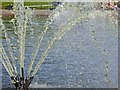 Fountain in the model boating lake Cleethorpes