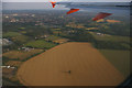 TQ2439 : Field south-west of Lowfield Heath Lane, from an aircraft clearing the runway at Gatwick by Christopher Hilton