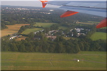 TQ2539 : Amberley Fields Caravan Club site, from the air by Christopher Hilton