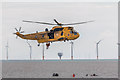 TM1714 : Mission Accomplished, Sea King Helicopter, Clacton, Essex by Christine Matthews
