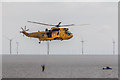 TM1714 : Air/Sea Rescue Demonstration, Sea King Helicopter, Clacton, Essex by Christine Matthews