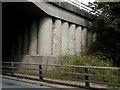 TM0636 : Patterns in concrete of Four Sisters Bridge by Geographer