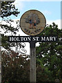 TM0636 : Holton St.Mary Village sign by Geographer