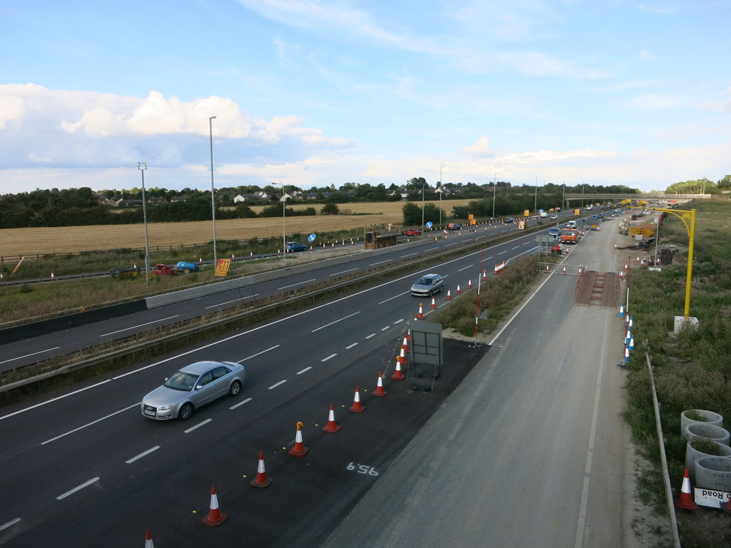 A14 widening © Hugh Venables :: Geograph Britain and Ireland