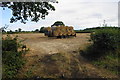 Bales ready for transit on Leese Hill