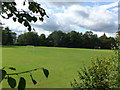 Looking from Sauchie Road into a recreation ground