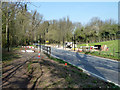 Bridleway crossing under construction