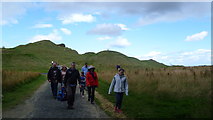 NZ2377 : Approaching Northumberlandia by Jeremy Bolwell