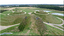 NZ2377 : View from Northumberlandia's nose looking eastwards by Jeremy Bolwell