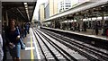 The tracks at South Kensington station