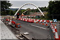 River Taff bridge construction,  Merthyr Tydfil