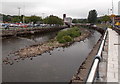 Shingle islet in the Taff,  Merthyr Tydfil