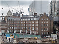 Hammett Street as seen from Tower Gateway Station, London E1