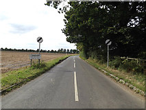 TM0333 : Entering Langham on Dedham Road by Geographer