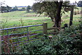 Stile and path over the field