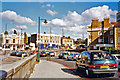 North on A205 South Circular Road at the end of Kew Bridge, Brentford