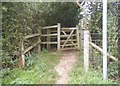 Path entrance on Smug Oak Lane