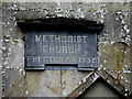 Plaque, Ballynanny Methodist Church