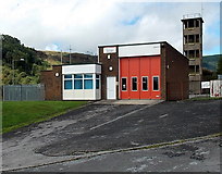 SS9091 : Pontycymer Fire Station and tower by Jaggery