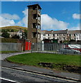 SS9091 : Fire station tower in Pontycymer by Jaggery
