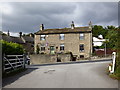 Embsay:  Houses opposite the end of the station approach road