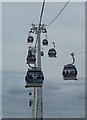 TQ3980 : Emirates Cable Car - Gondolas in flight by Rob Farrow