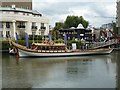 TQ3380 : Royal Barge "Gloriana" at St Katharine Dock (2) by Rob Farrow