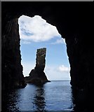 NR2947 : Soldier's Rock from inside the cave, Islay by Becky Williamson