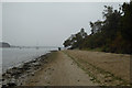 Shipstal Point beach in the rain