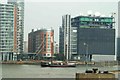 View of Iris speeding past New Providence Wharf