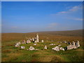 SX5869 : Down Tor Stone Circle and Row by Chris Andrews