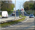 The A50 Markfield Road in Groby