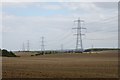 Pylons near Hirsel Law