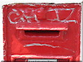 Victorian postbox, Springfield Road, BN1 - royal cipher and aperture