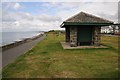 SH4937 : Seafront shelter by Philip Halling