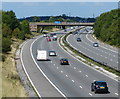 Looking north along the M1 motorway