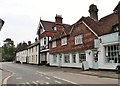 Fine old houses line the road out of Haslemere to Petworth