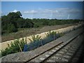 SP6022 : Railway construction northeast of Bicester, 3 August 2014 by Robin Stott