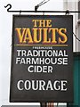 The Vaults sign