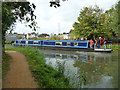 Boat winding at end of Slough Arm