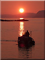 NM7417 : Sailing into the sunset - Easdale Sound by Oliver Dixon