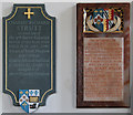 All Saints, Terling - Wall monuments