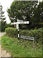 TM2788 : Roadsigns on Norwich Road by Geographer