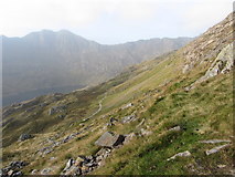 SH6355 : View SW from the Crib Goch path by Gareth James