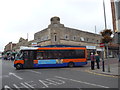 Bus turning from Windsor Street into Sherrard Street