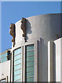 SD4264 : Sea horses on the Midland Hotel, Morecambe (2) by Karl and Ali