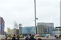 View of John Lewis from the walkway leading to the Olympic Park