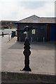 SH9880 : National Cycle Marker Post at Kinmel Bay by Ian S